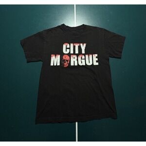 City Morgue X Vlone Dogs T Shirt Men's Medium Black Graphic tee Streetwear
